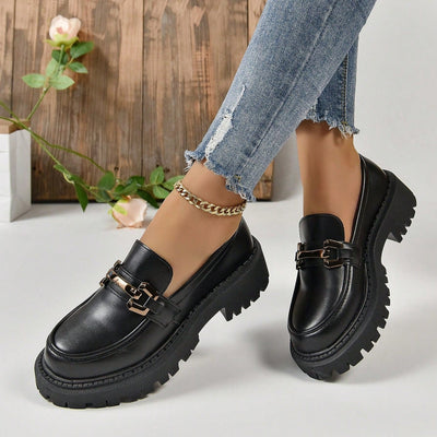 Mocassin Noir Classe Tres Confortable - Femme