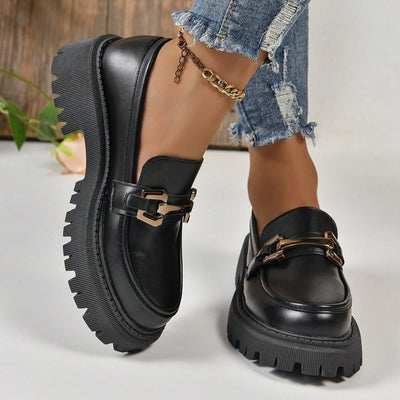 Mocassin Noir Classe Tres Confortable - Femme