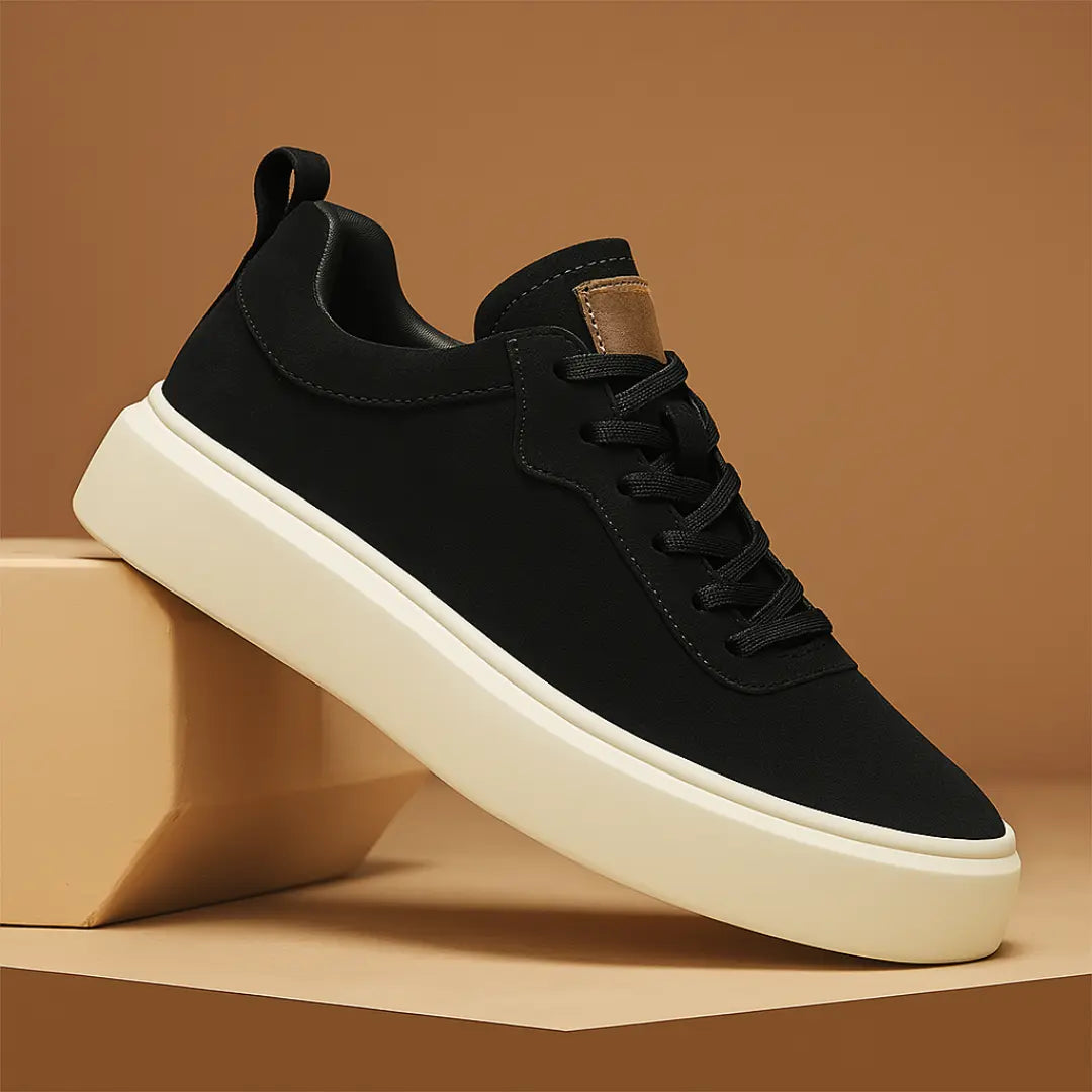 Sneakers Noir en Daim - Tres Confortable