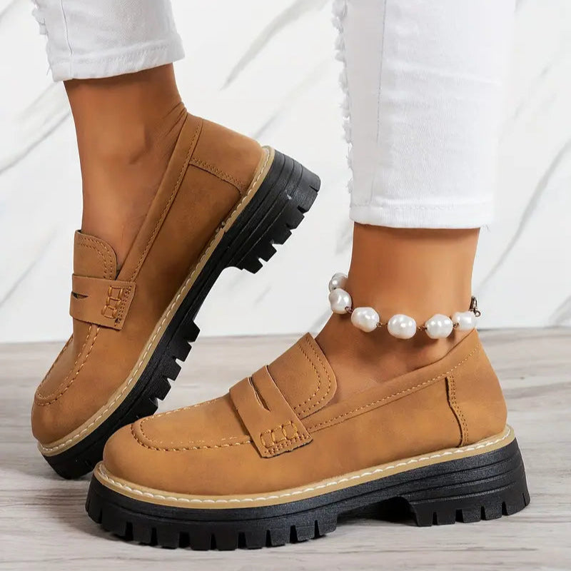 Mocassin Daim Tres Confortable - Femme