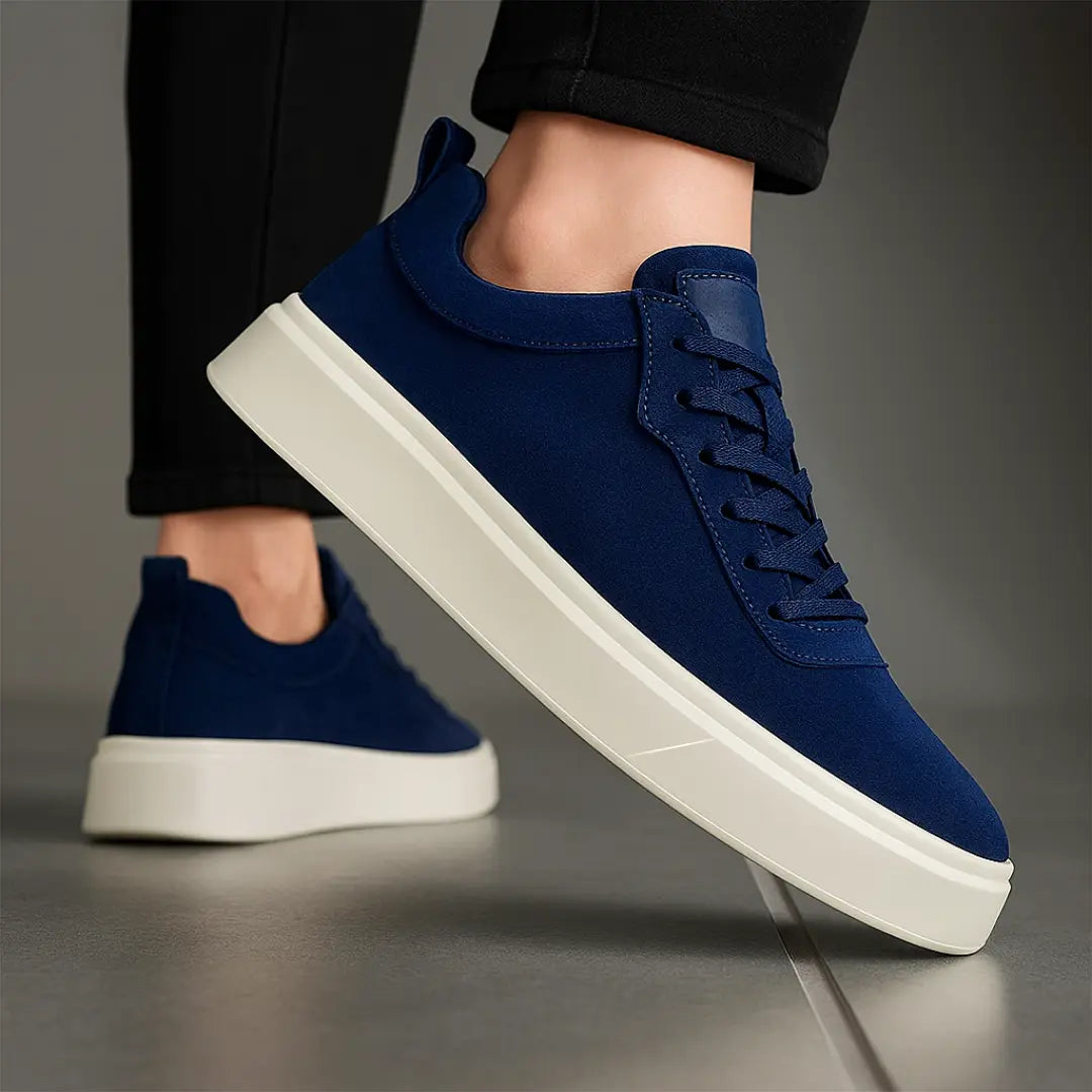 Sneakers BleuMarine en Daim - Tres Confortable