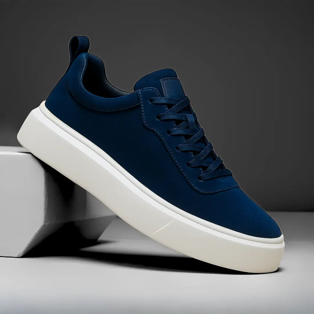 Sneakers BleuMarine en Daim - Tres Confortable