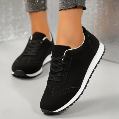 Sneakers Noir en Daim Tres Confortable - Femme