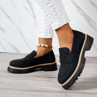 Mocassin Daim Tres Confortable - Femme