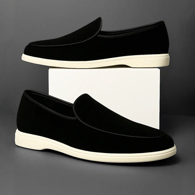 Mocassin Daim Noir - Tres Confortable