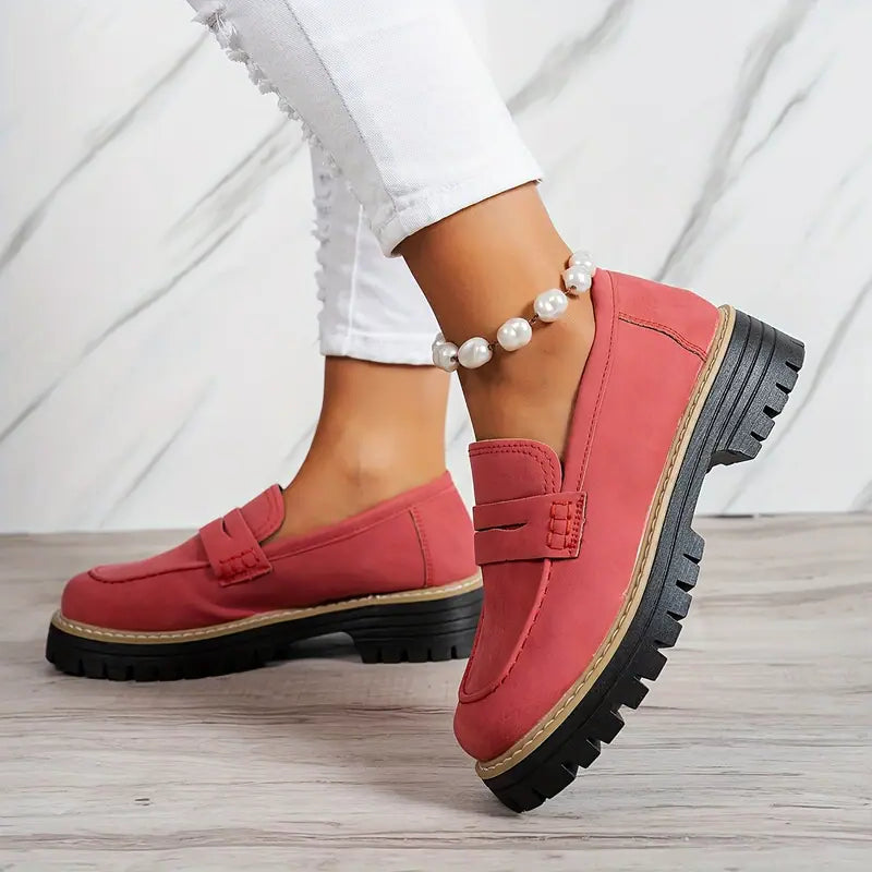 Mocassin Daim Tres Confortable - Femme
