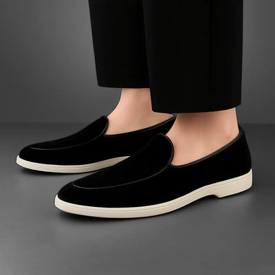 Mocassin Daim Noir - Tres Confortable