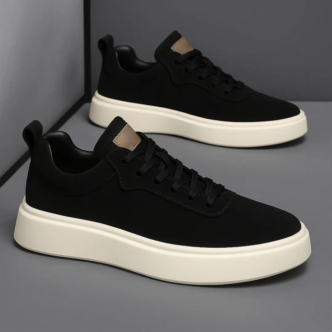 Sneakers Noir en Daim - Tres Confortable