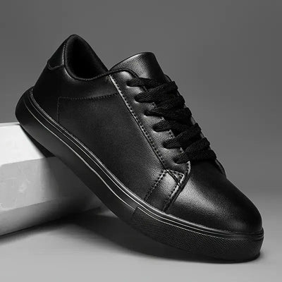 Sneakers Noir en Cuir - Tres Confortable