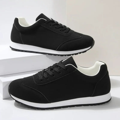 Sneakers Noir en Daim Tres Confortable - Femme