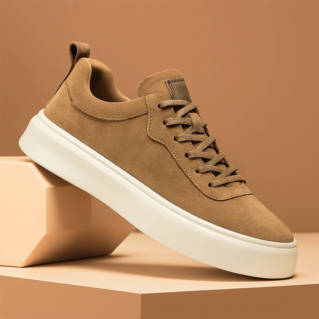 Sneakers Tabac en Daim - Tres Confortable