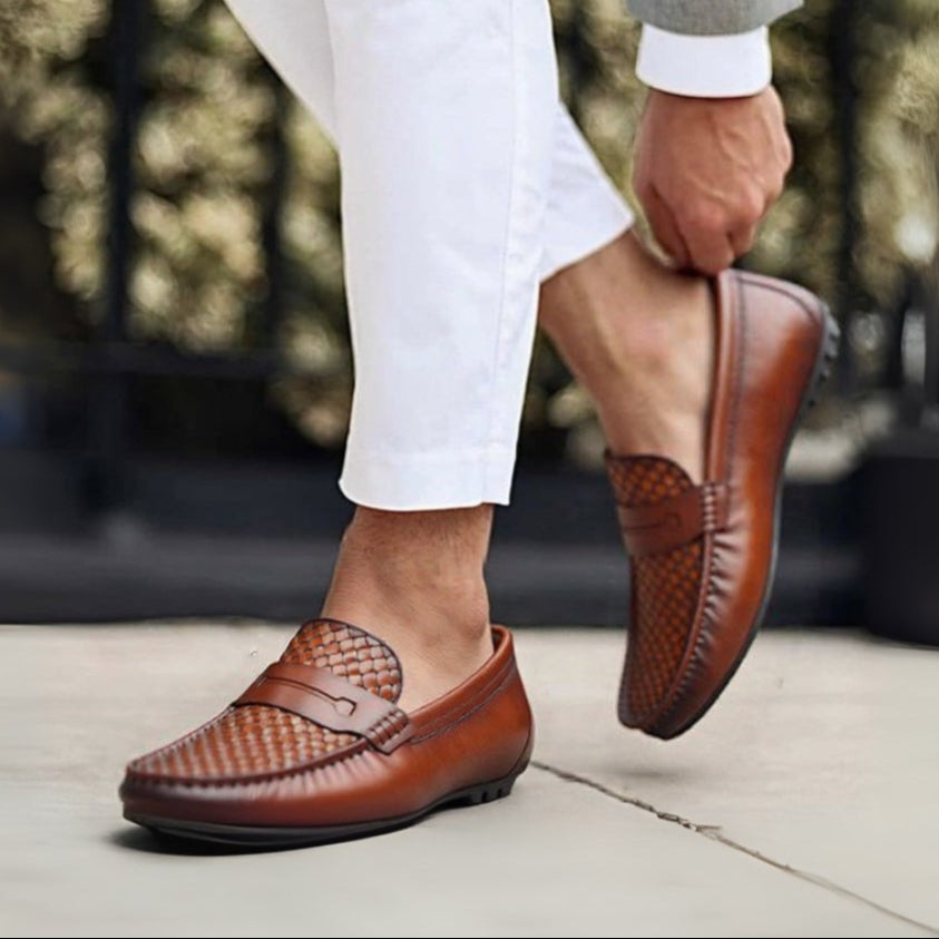 Mocassins Cuir Marron - Tres Confortable