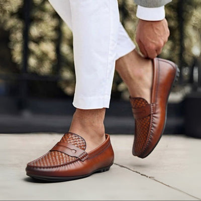 Mocassins Cuir Marron - Tres Confortable