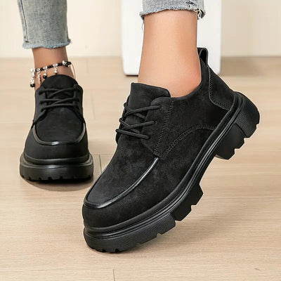 Chaussure Noir en Daim Tres Confortable - Femme