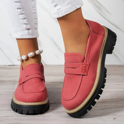 Mocassin Daim Tres Confortable - Femme