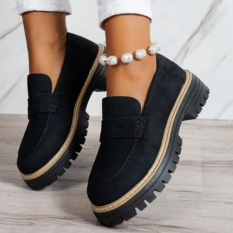 Mocassin Daim Tres Confortable - Femme