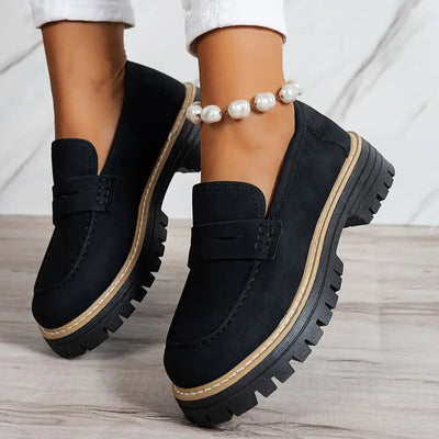 Mocassin Daim Tres Confortable - Femme