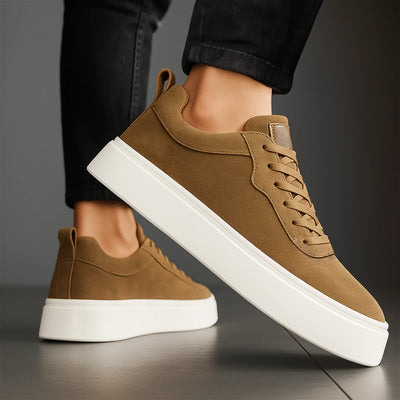 Sneakers Tabac en Daim - Tres Confortable