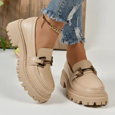 Mocassin Bieg Cuir Tres Confortable - Femme