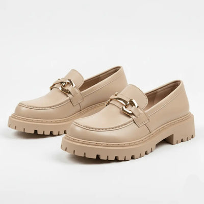 Mocassin Bieg Cuir Tres Confortable - Femme