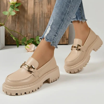 Mocassin Bieg Cuir Tres Confortable - Femme