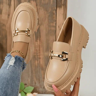 Mocassin Bieg Cuir Tres Confortable - Femme