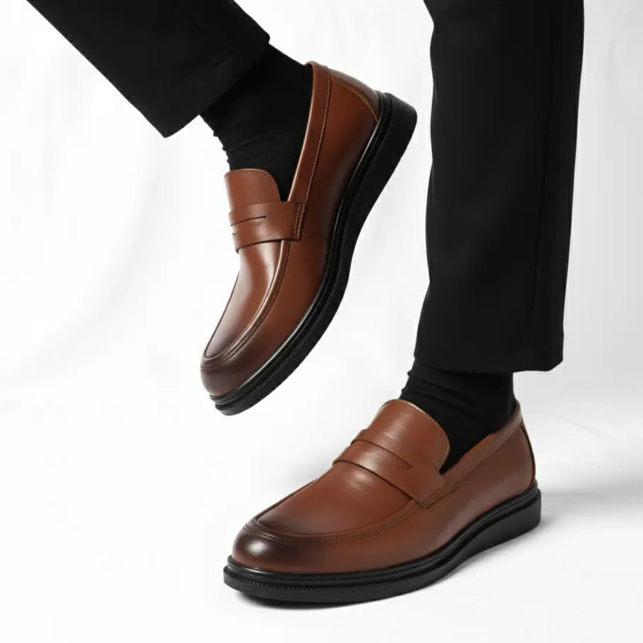 Chaussure Marron de Luxe Tres Confortable 100% Cuir