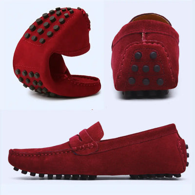 Mocassins Daim de Luxe Tres Confortable, Pour Hommes