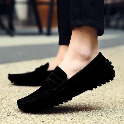 Mocassins Daim de Luxe Tres Confortable, Pour Hommes