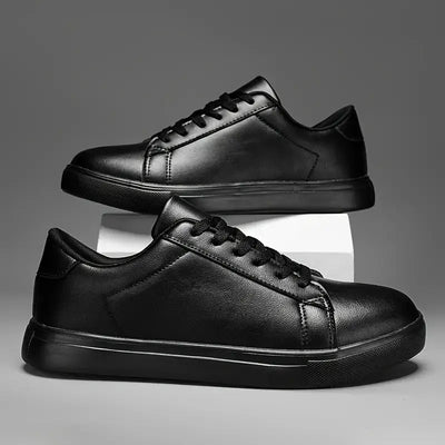 Sneakers Noir en Cuir - Tres Confortable