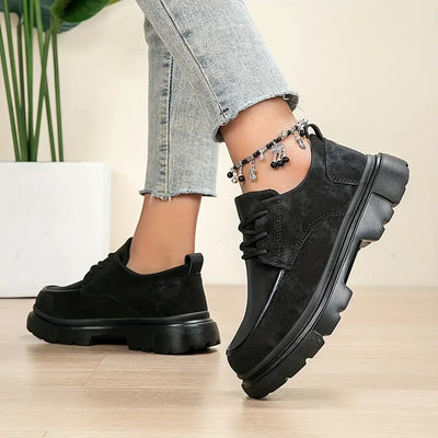 Chaussure Noir en Daim Tres Confortable - Femme